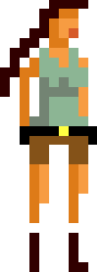 8bit lara croft