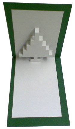 8bit cristmastree popup card