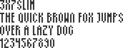 slim pixelfont