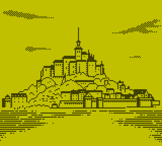 Gameboy 1-Bit:Mont-Saint-Michel